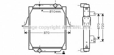 AVA QUALITY COOLING re2053 -  Радиатор, охлаждение двигателя